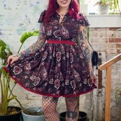 What's New SOURPUSS CAT LADY LYDIA DRESS