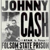None Homewares JOHNNY CASH FOLSOM STATE PRISON POSTER