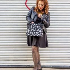 SOURPUSS LUST FOR SKULLS SHOULDER BAG