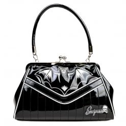 Shop Sourpuss SOURPUSS NOKTURNAL BAT SILVER KISSLOCK PURSE
