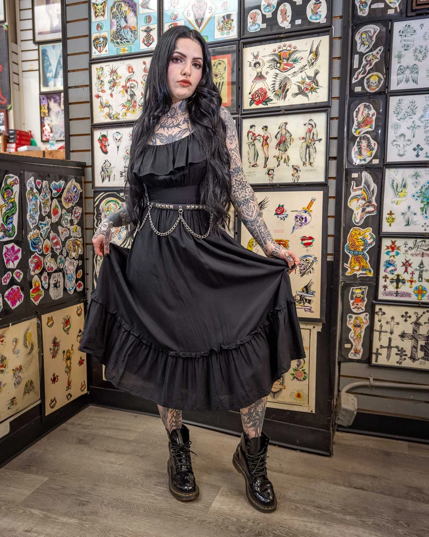 Shop Sour+Plus SOURPUSS BLACK STEVIE DRESS