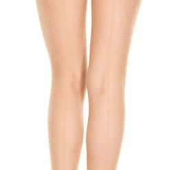 None Accessories BACKSEAM FISHNET STOCKINGS BEIGE