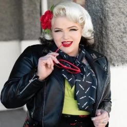 SOURPUSS SWITCHBLADE BAD GIRL SCARF Shop Sourpuss