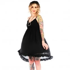 Shop Sour+Plus SOURPUSS BLACK HI-LO DRESS