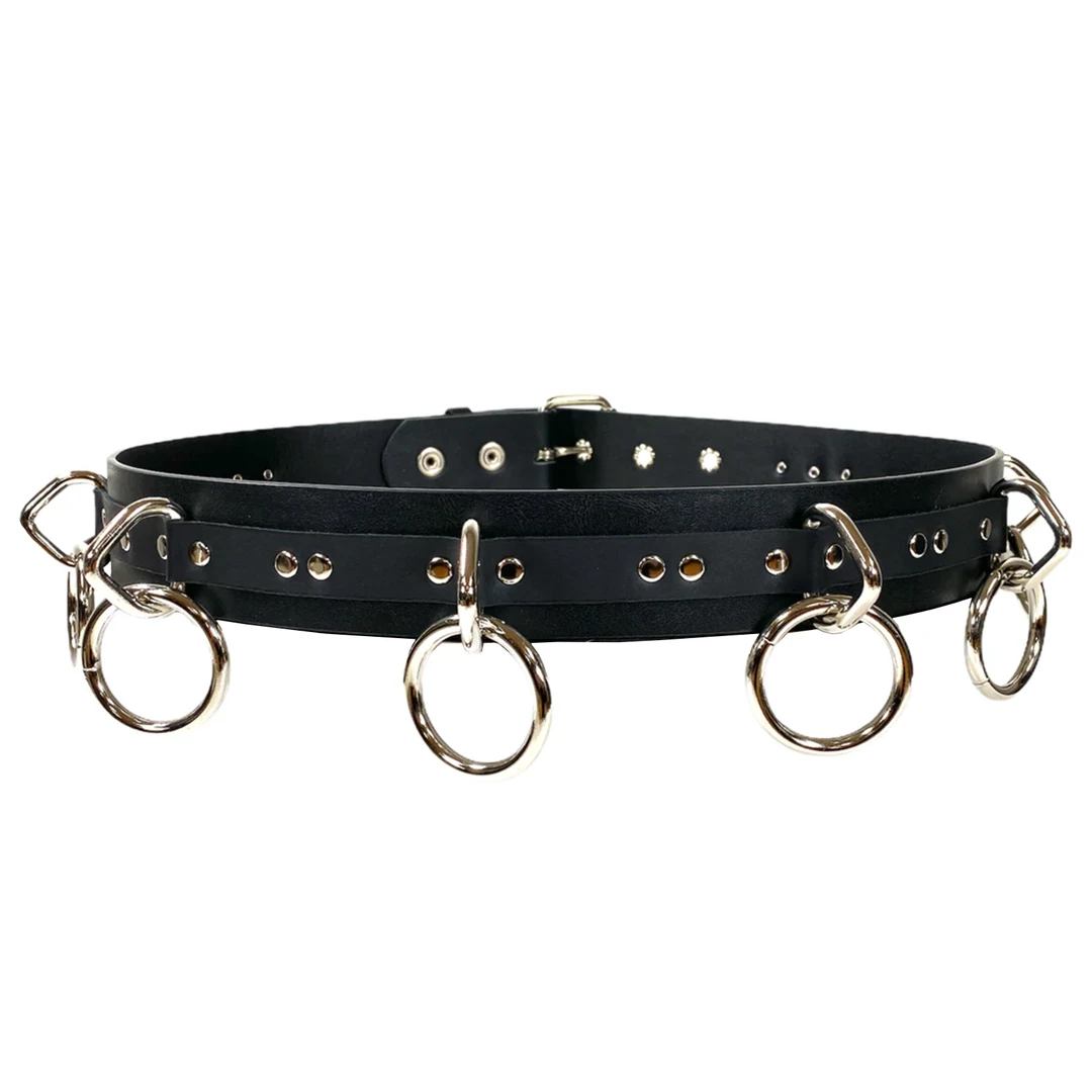 Funk Plus VEGAN LEATHER O RING BONDAGE BELT Ghouls Just Wanna Have Sun