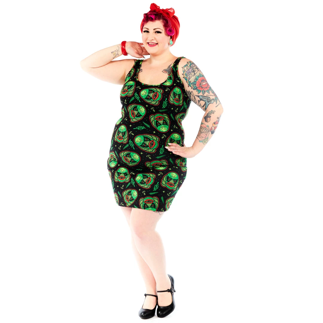 SOURPUSS CREATURE TANK DRESS Neon Dreams