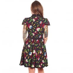 SOURPUSS ELECTRIC EYEBALLS LYDIA DRESS Neon Dreams