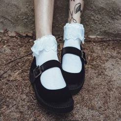 T.U.K. VELVET VIVA II MARY JANE BLACK Footwear