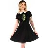 Neon Dreams GHOUL TROUBLE ROUND COLLAR SKULL DRESS