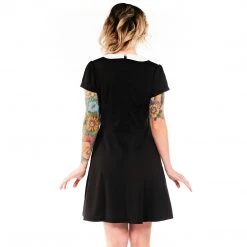 Neon Dreams GHOUL TROUBLE ROUND COLLAR SKULL DRESS