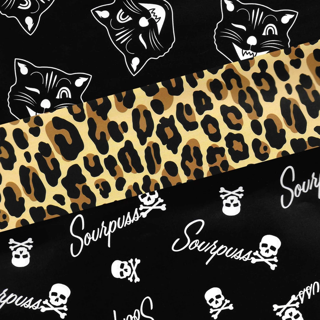 Shop Sourpuss SOURPUSS GIFT WRAP SET SOURPUSS LOGO/LEOPARD