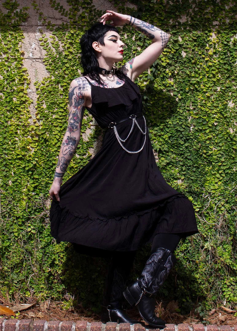 Shop Sour+Plus SOURPUSS BLACK STEVIE DRESS