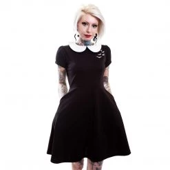 Shop Sour+Plus GHOUL TROUBLE ROUND COLLAR BATS DRESS