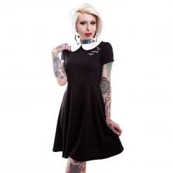 Shop Sour+Plus GHOUL TROUBLE ROUND COLLAR BATS DRESS