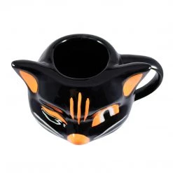 SOURPUSS BLACK CAT MUG Haunted Homewares