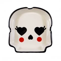 Haunted Homewares SOURPUSS LADY SKULL ASHTRAY