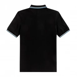 Apparel FRED PERRY TWIN TIPPED POLO SHIRT BLK/WHT/SKY