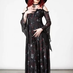 What's New KILLSTAR MYSTIC MEADOW MESH MAXI DRESS