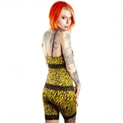 SOURPUSS PIZZAZZ CAMI TANKTOP YELLOW ZEBRA Neon Dreams