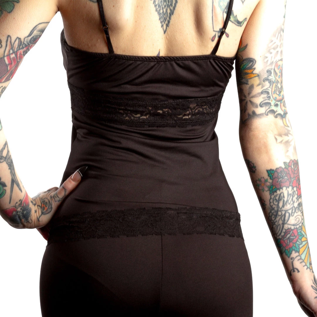 SOURPUSS PIZZAZZ CAMI TANKTOP BLACK