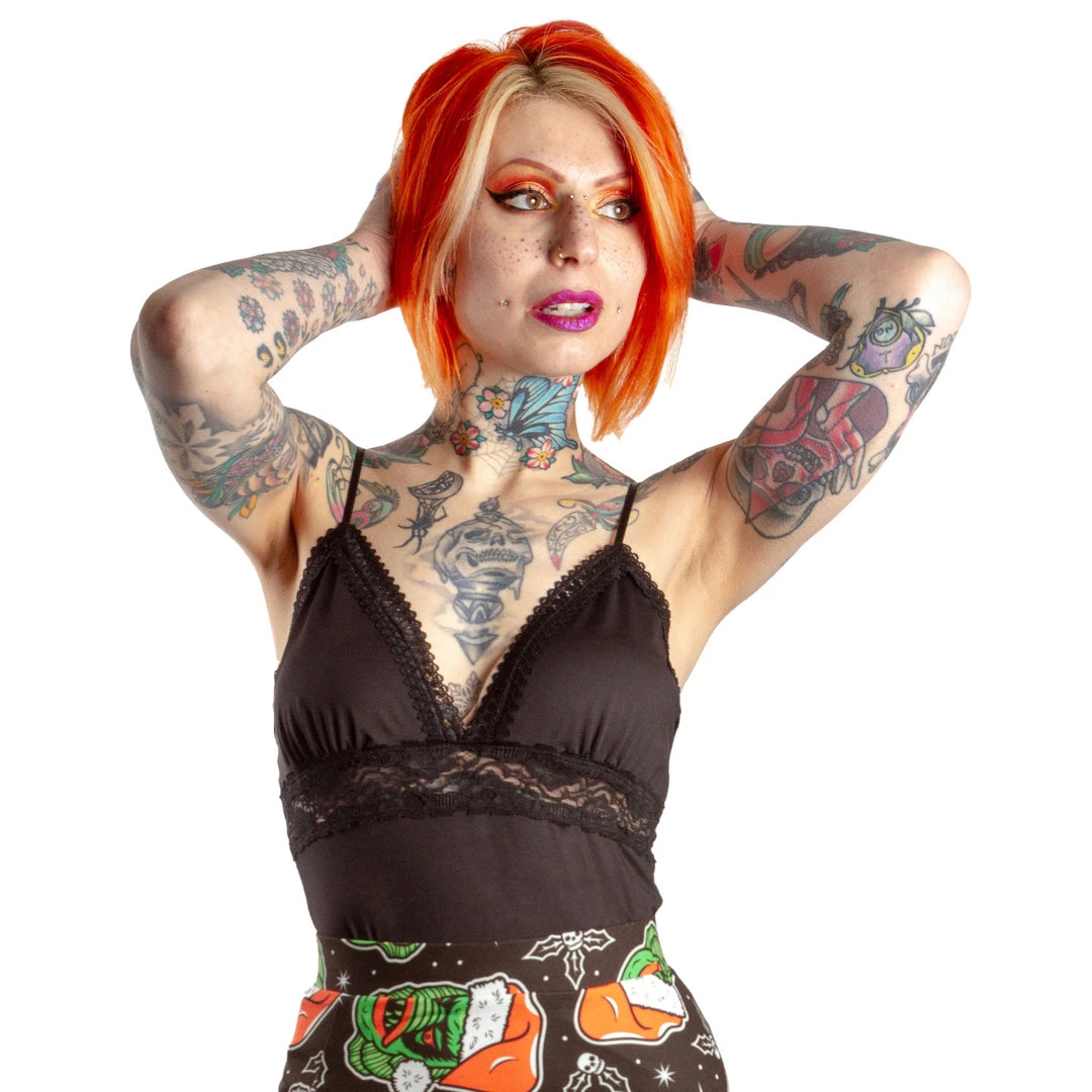 SOURPUSS PIZZAZZ CAMI TANKTOP BLACK