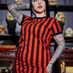 SOURPUSS STRIPED RINGER TEE DRESS What's New
