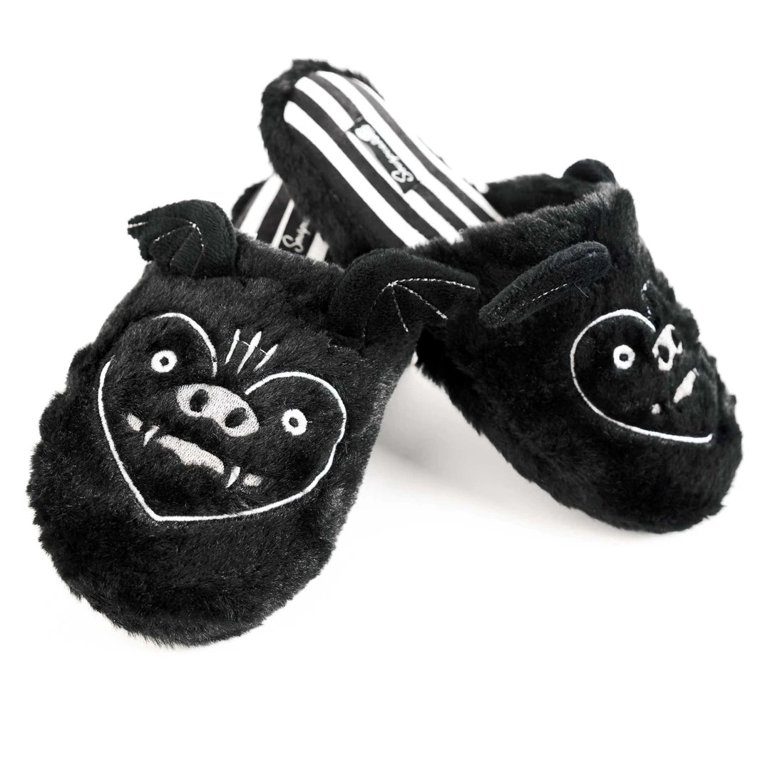 SOURPUSS FURRY BAT SLIPPERS Shop Sourpuss