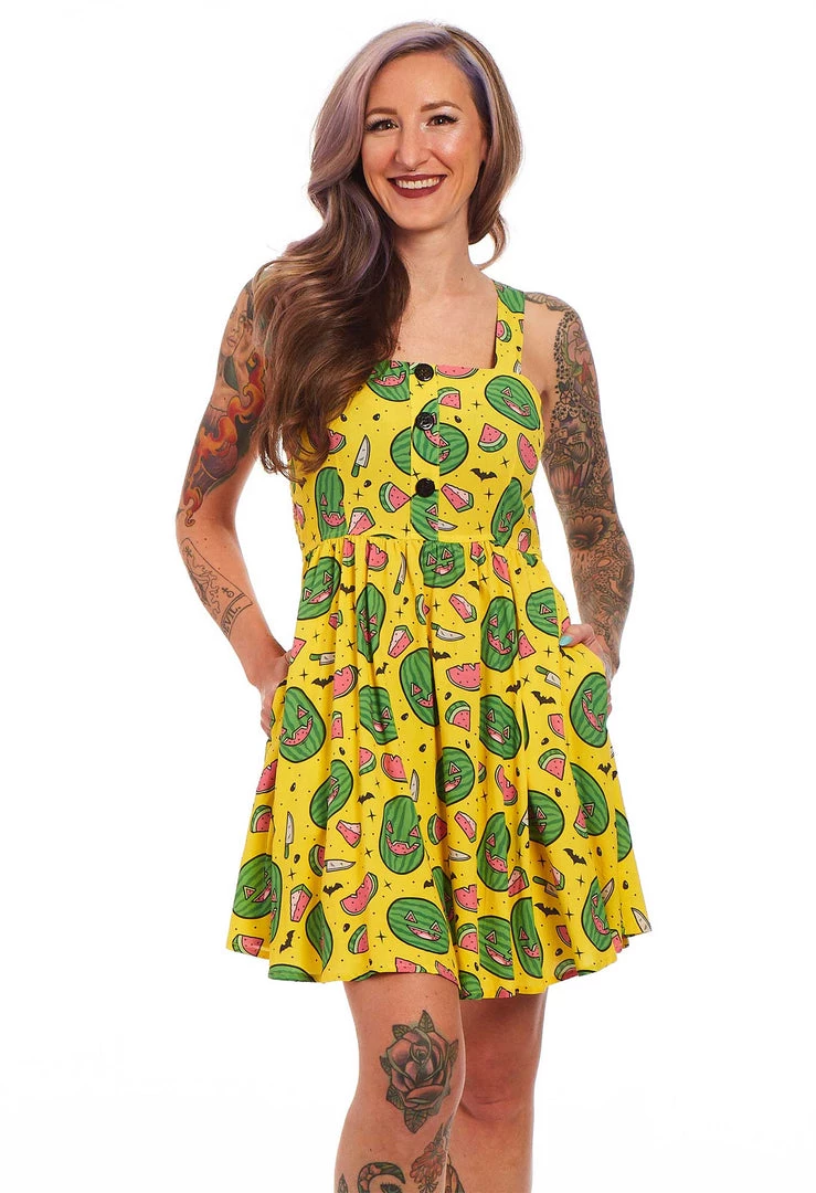 SOURPUSS SPOOKY MELONS GAUZY DRESS What's New