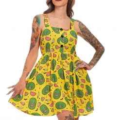 SOURPUSS SPOOKY MELONS GAUZY DRESS What's New