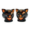 Haunted Homewares SOURPUSS BLACK CAT SALT & PEPPER SHAKERS