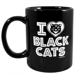 SOURPUSS I HEART BLACK CATS MUG