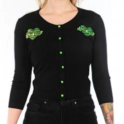 SOURPUSS STAY SICK CROPPED CARDIGAN Neon Dreams