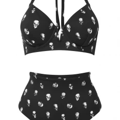 Ghouls Just Wanna Have Sun KILLSTAR SKULLS 2-PIECE SWIMSUIT