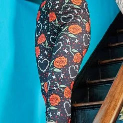 SOURPUSS BARBED WIRE LOVE KNIT CAPRIS What's New