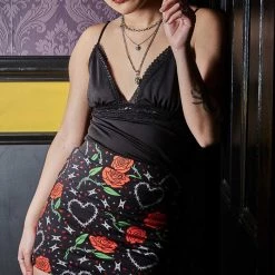 What's New SOURPUSS BARBED WIRE LOVE MINI SKIRT