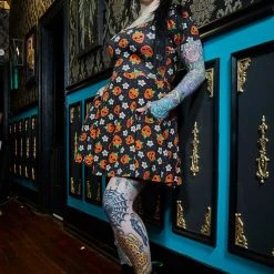 SOURPUSS BERRY DEAD SKATER DRESS