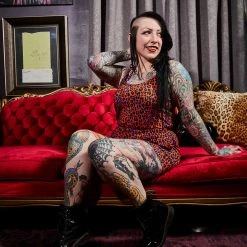 What's New SOURPUSS ORANGE LEOPARD ROMPER