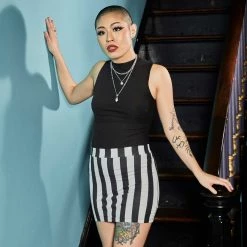 SOURPUSS MOCKNECK TOP BLACK Ghouls Just Wanna Have Sun