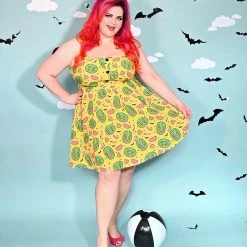 SOURPUSS SPOOKY MELONS GAUZY DRESS What's New