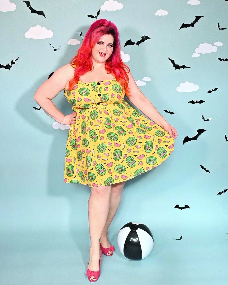 SOURPUSS SPOOKY MELONS GAUZY DRESS What's New
