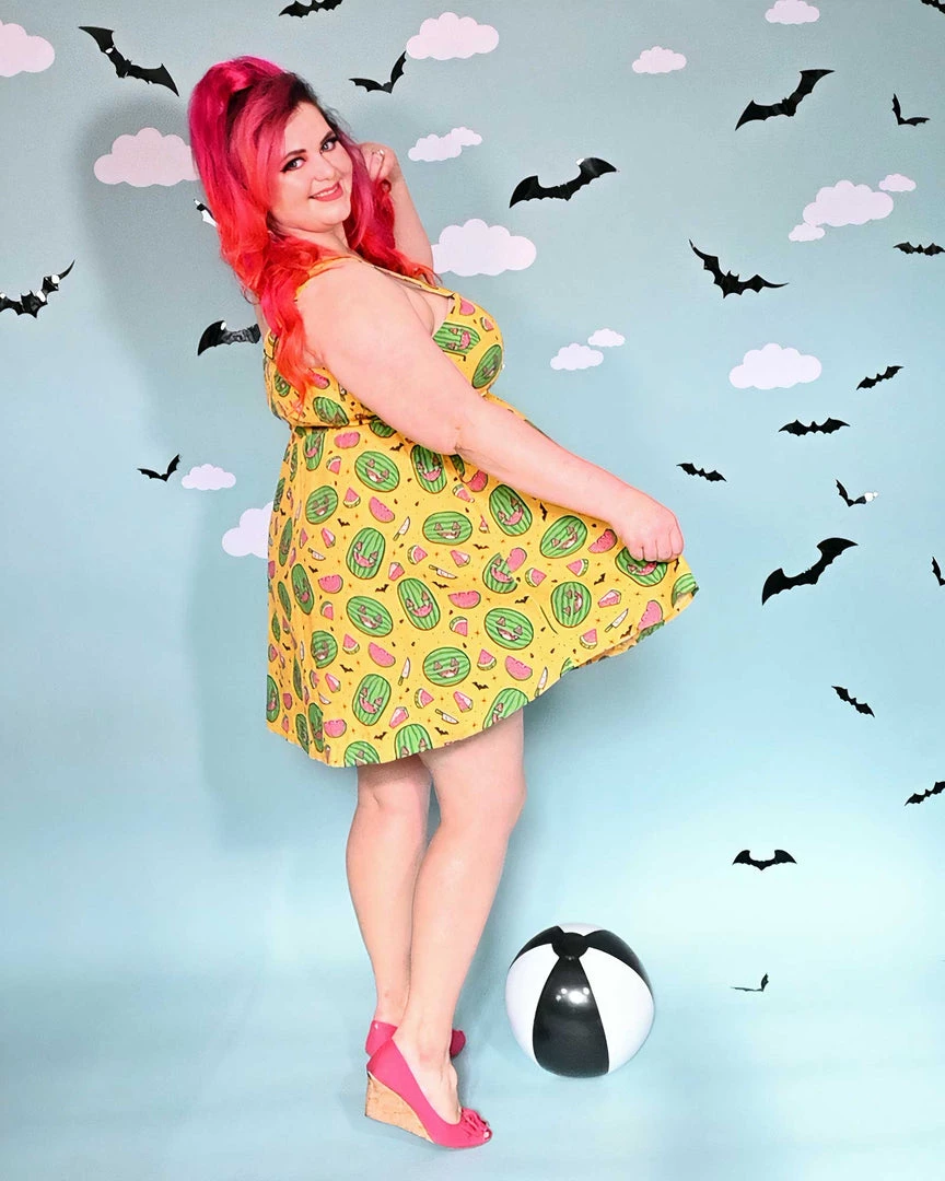 SOURPUSS SPOOKY MELONS GAUZY DRESS What's New