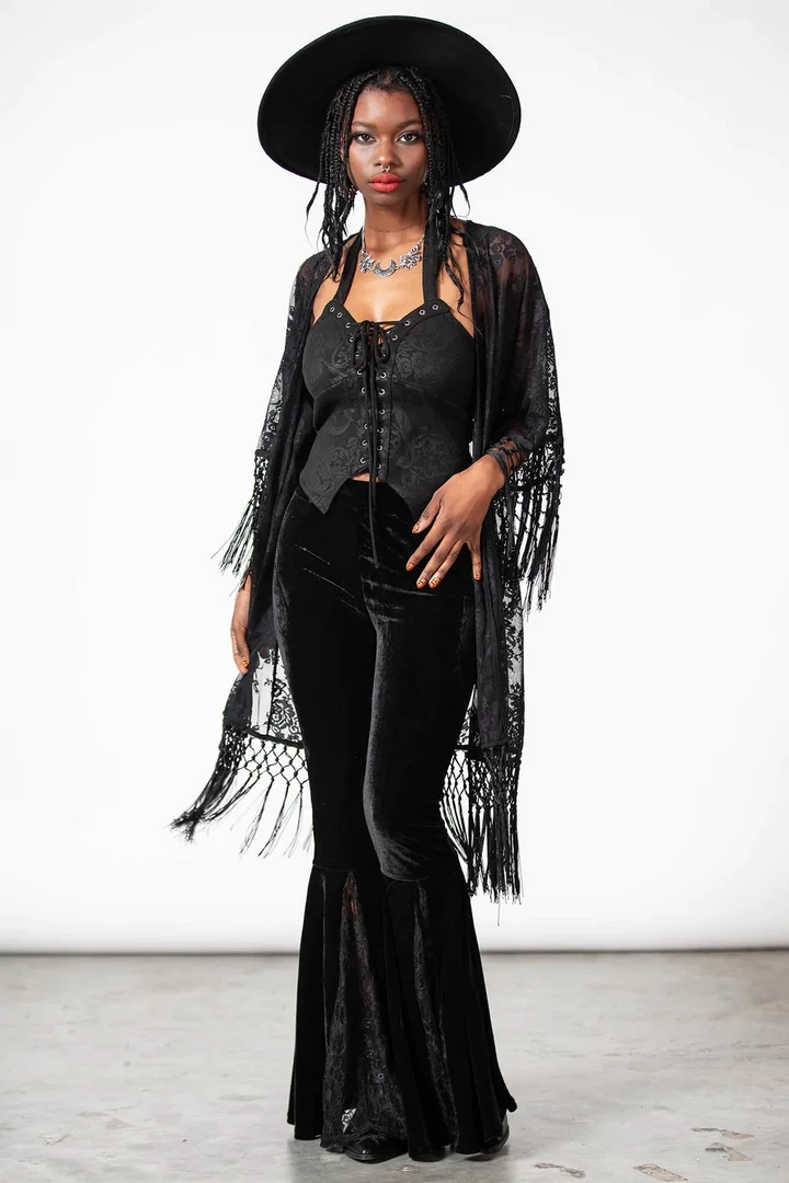 Ghouls Just Wanna Have Sun KILLSTAR WITCH HAZEL LACE KIMONO