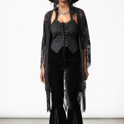 Ghouls Just Wanna Have Sun KILLSTAR WITCH HAZEL LACE KIMONO
