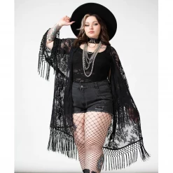 Ghouls Just Wanna Have Sun KILLSTAR WITCH HAZEL LACE KIMONO
