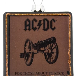 None I'm With The Band AC/DC FOR THOSE ABOUT TO ROCK ALBUM COVER GLASS ORNAMENT