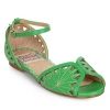 Bettie Page Shoes What's New BETTIE PAGE AGNES SANDALS GREEN
