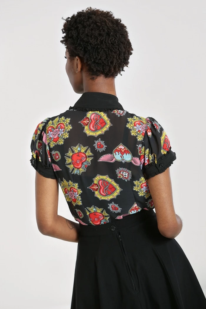 Shop Sour+Plus HELL BUNNY AMIAS BLOUSE