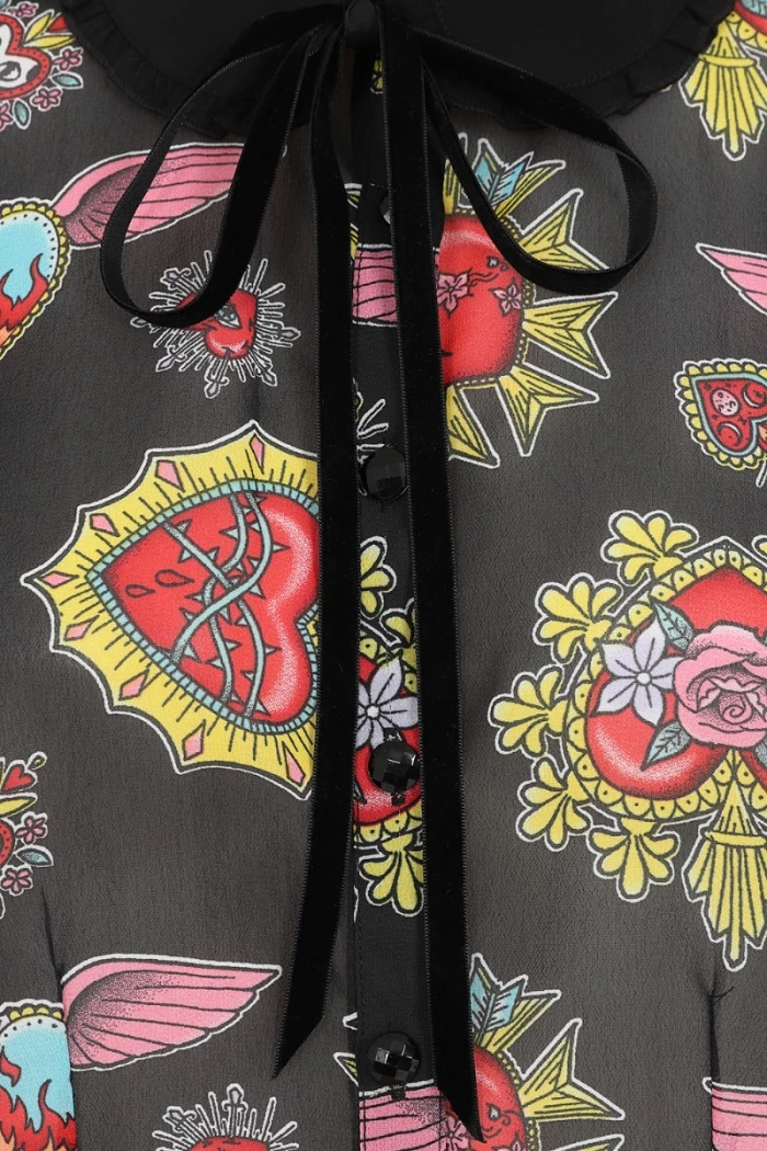 Shop Sour+Plus HELL BUNNY AMIAS BLOUSE