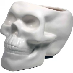 None Homewares BONE SKULL PLANTER