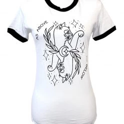 None KITTEES AS ABOVE, SO BELOW RINGER TEE Shop Sour+Plus